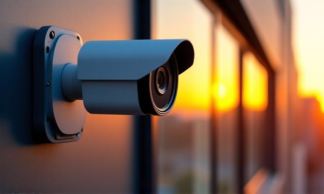 High-tech outdoor security camera