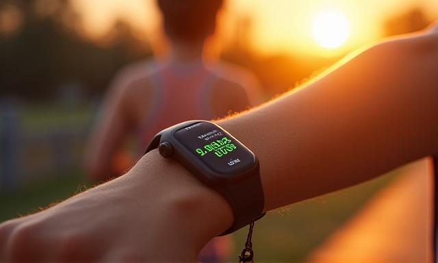 Advanced fitness tracker on wrist